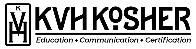 KVH Kosher logo, black 800px